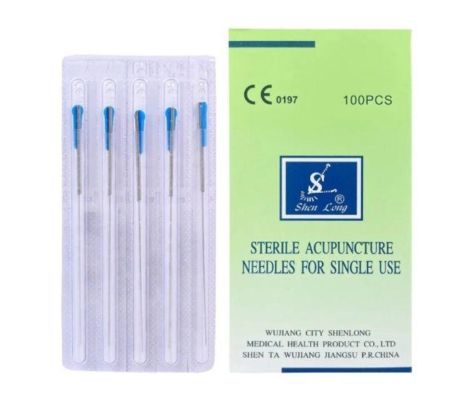 Aguja de acero inoxidable para Acupuntura 0,25*25 mm-2