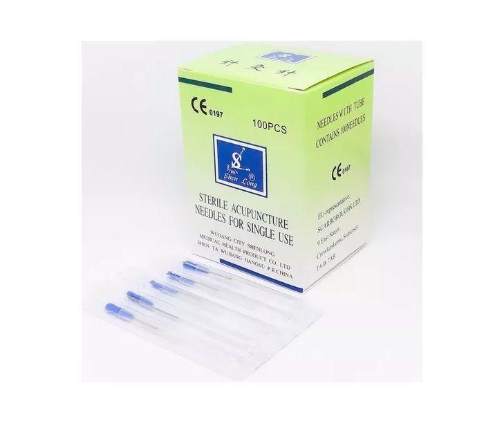 Aguja de acero inoxidable para Acupuntura 0 25 30 mm-2