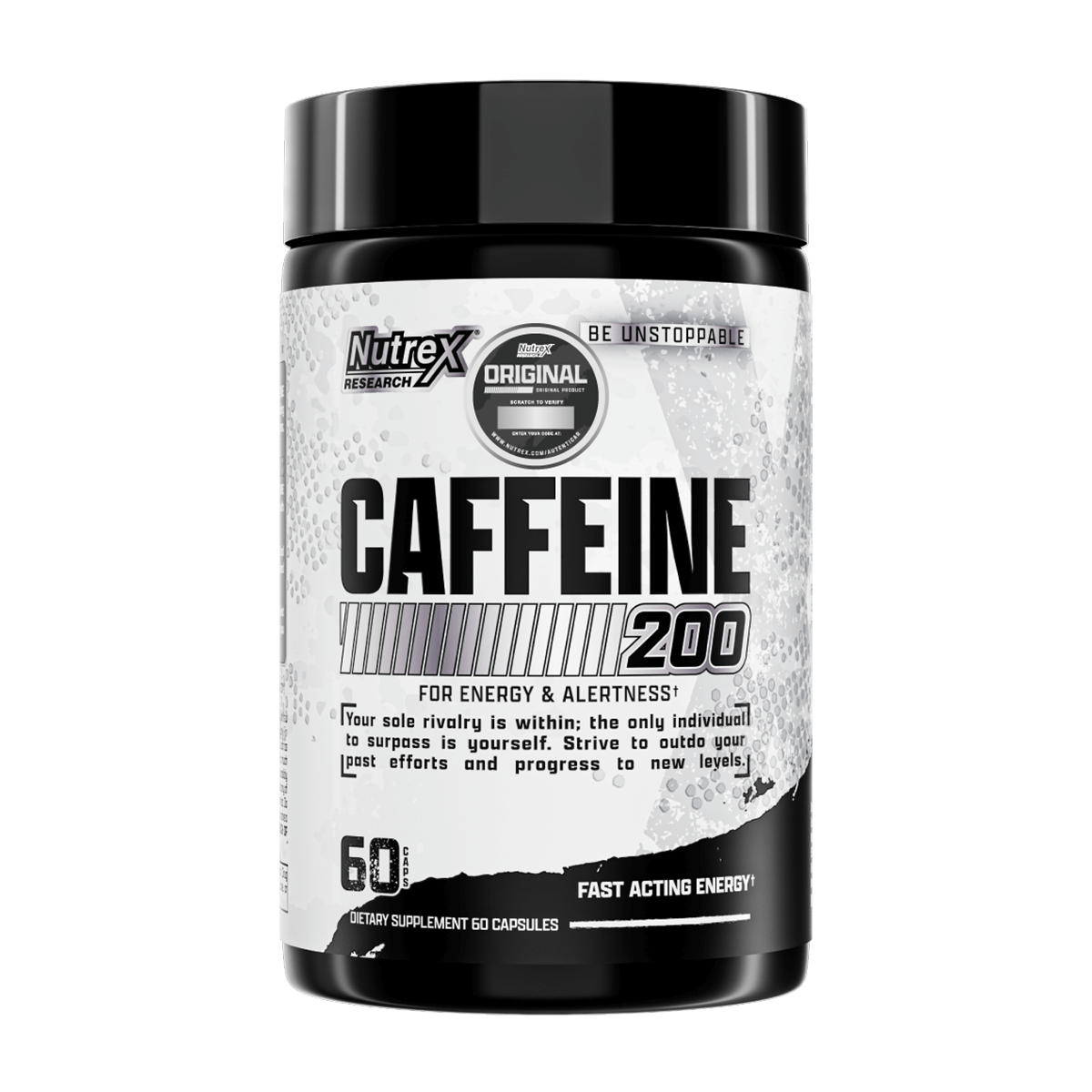 Caffeine 200, Energía (60 caps) - Original-0