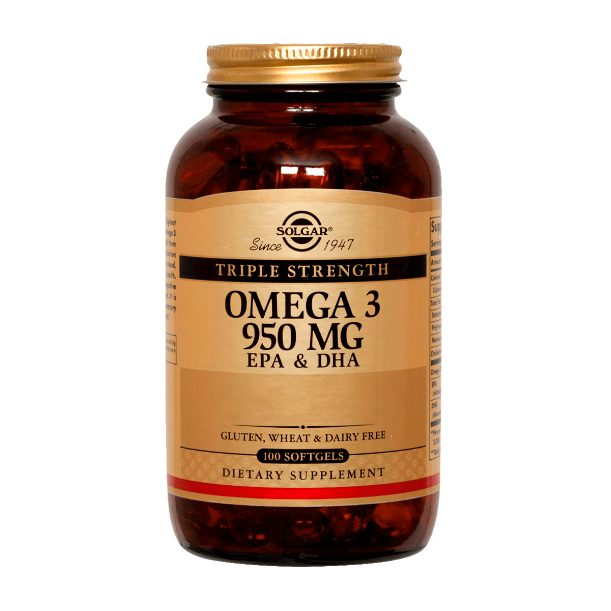 Solgar Omega 3 Triple Strength 950 mg (100 softgel)-0