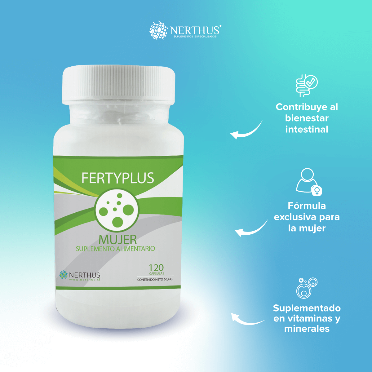 Fertyplus mujer de 120 cápsulas Nerthus-2