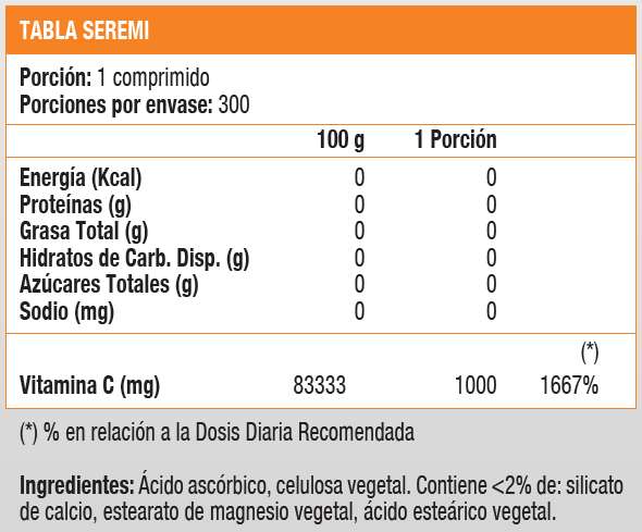 Vitamina C 1000 mg (300 caps)-2