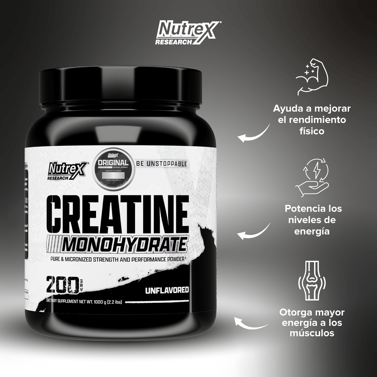 Nutrex creatina monohidratada 1kg-2