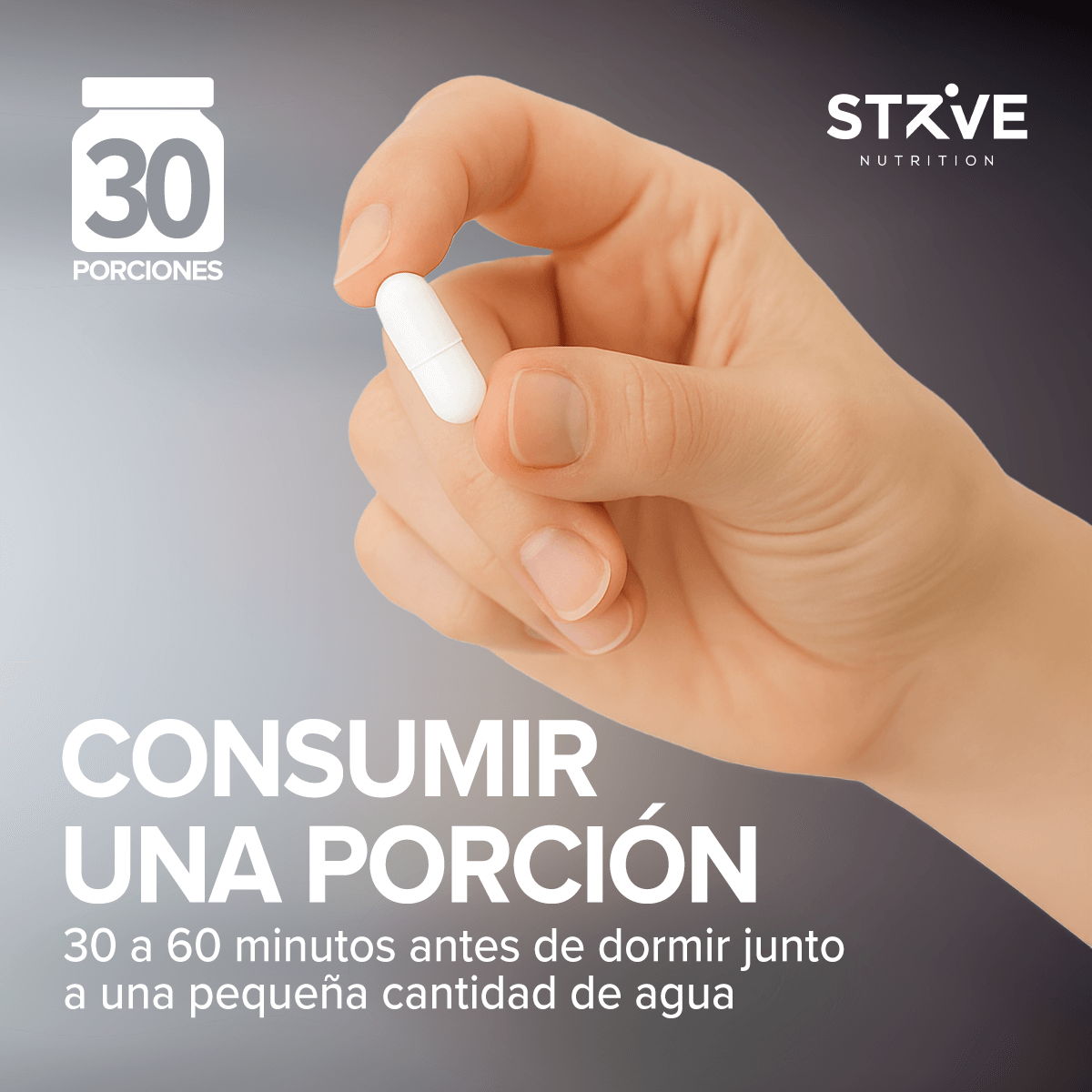 Strive magnesio + Triptófano 60 cápsulas-3