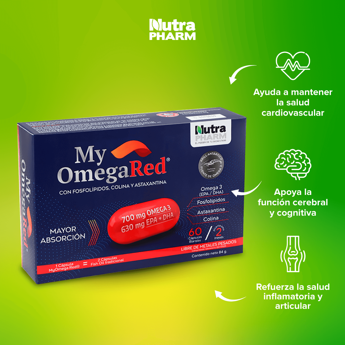 My Omega Red Nutrapharm omega 3 60 cápsulas-2