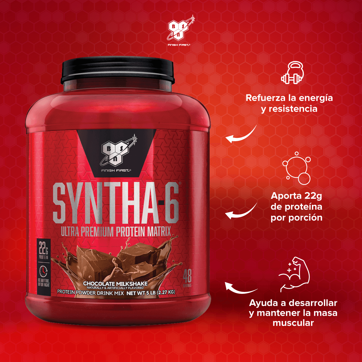 Syntha 6, Whey protein (5 Lb) - Original-3