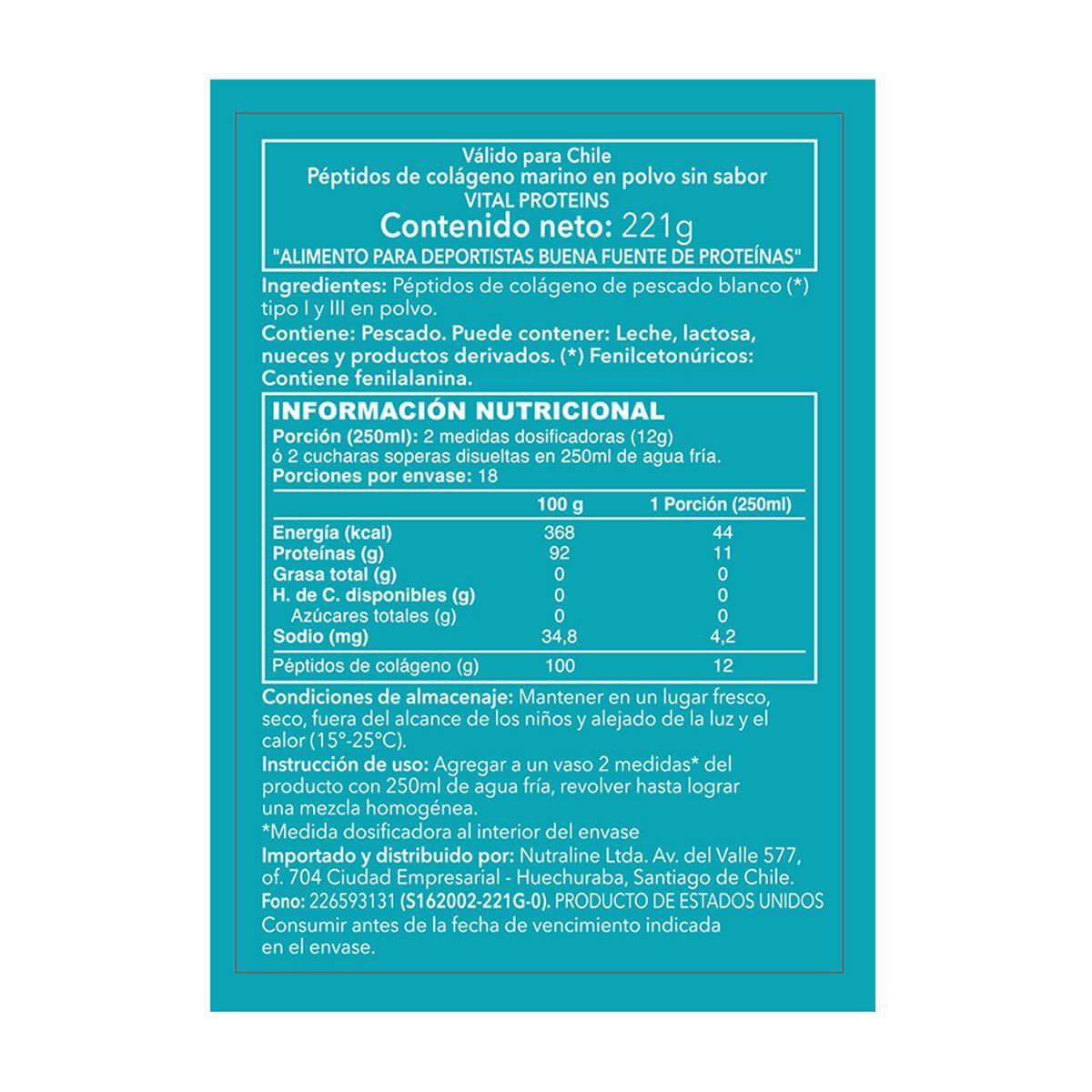 Marine Collagen Vital Proteins de 221 gr-2