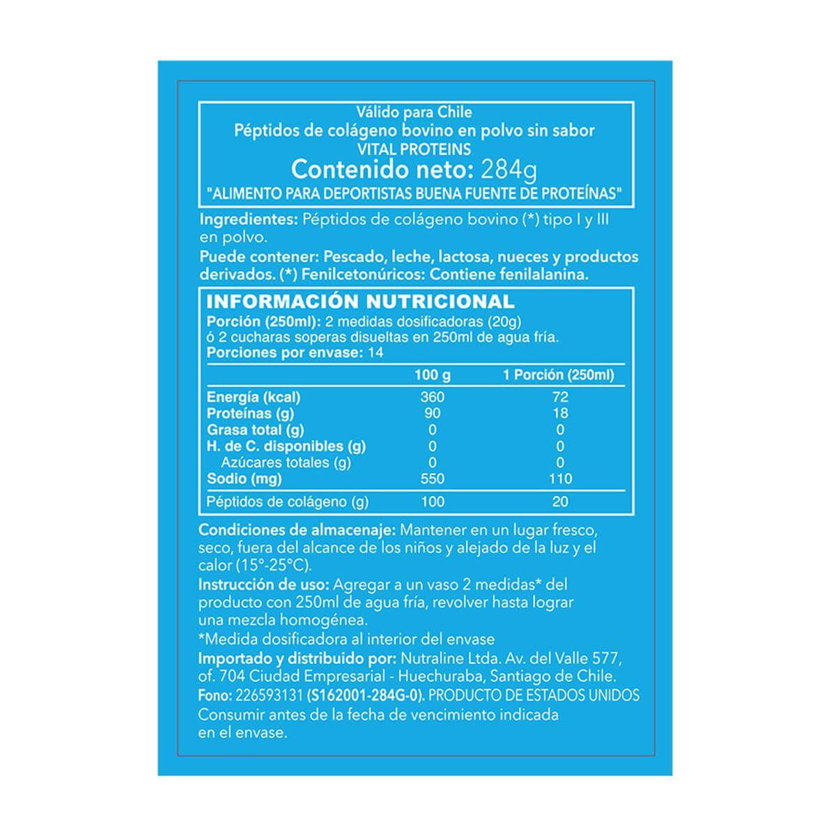 Collagen Peptides Vital Proteins de 284 gr-1