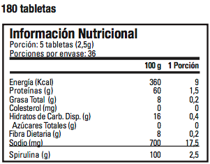 Spirulina 500 mg (180 tabs)-1