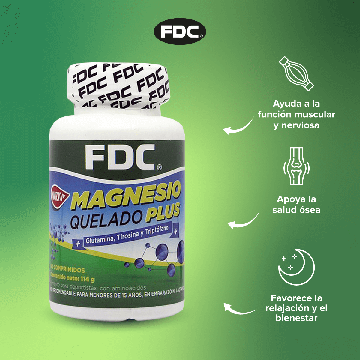 Magnesio Quelado Plus (60 caps)-2
