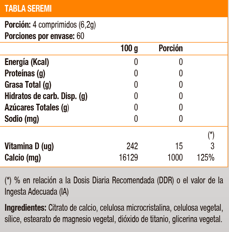 Citrato de Calcio + Vitamina D3 (240 tabs)-2