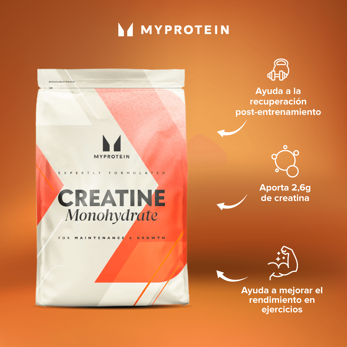 Myprotein creatina monohidratada 500gr-2