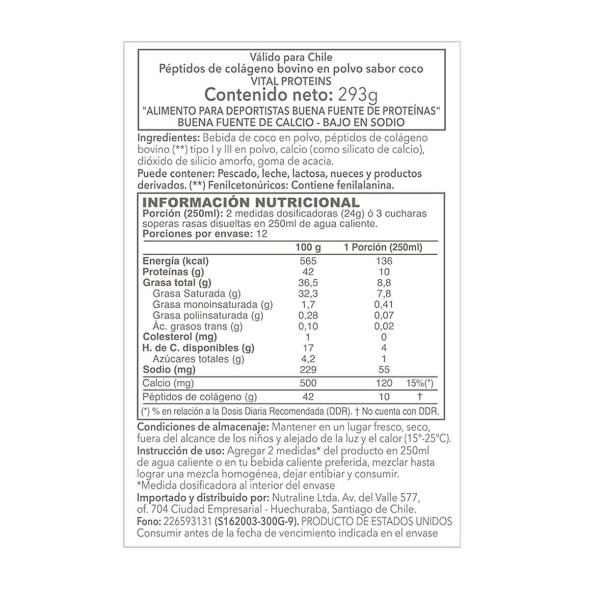 Collagen Creamer Coco, Colageno (293gr) - Colageno hidrolizado-2