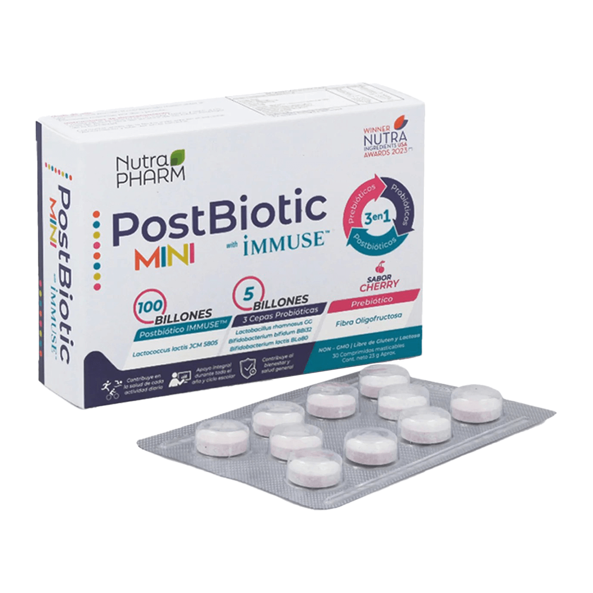 POSTBIOTICS MINI 30 GOMITAS, NUTRAPHARM-2