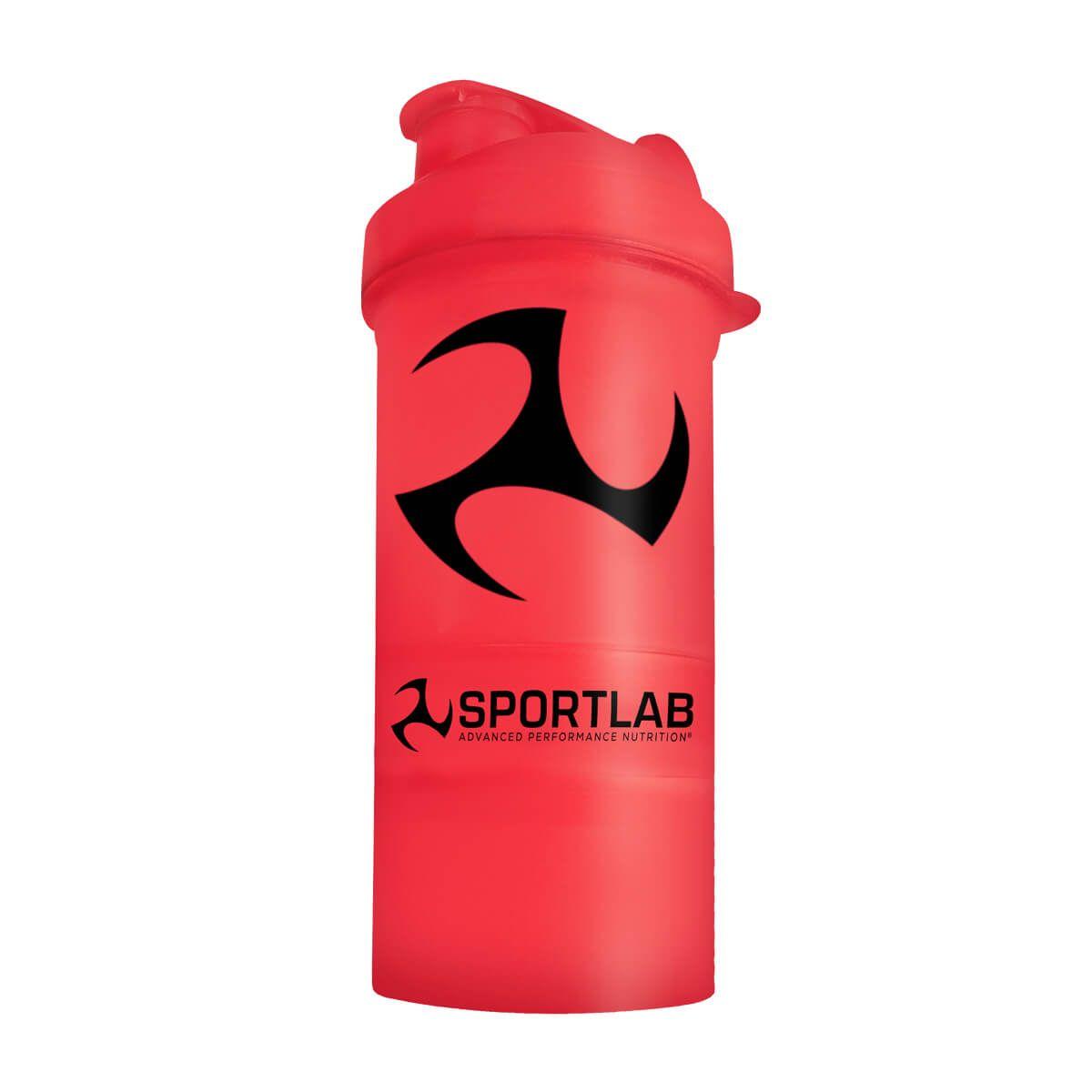 Shaker SportLab 3 Layers (400 cc) Rojo Neón-0
