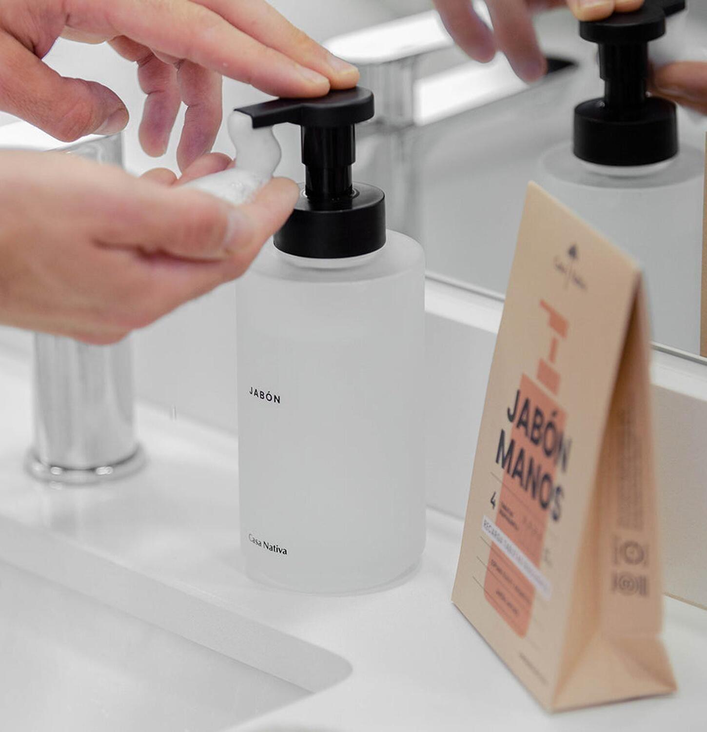 Pack Triple Dispensadores Opacos Jabon Espuma-2