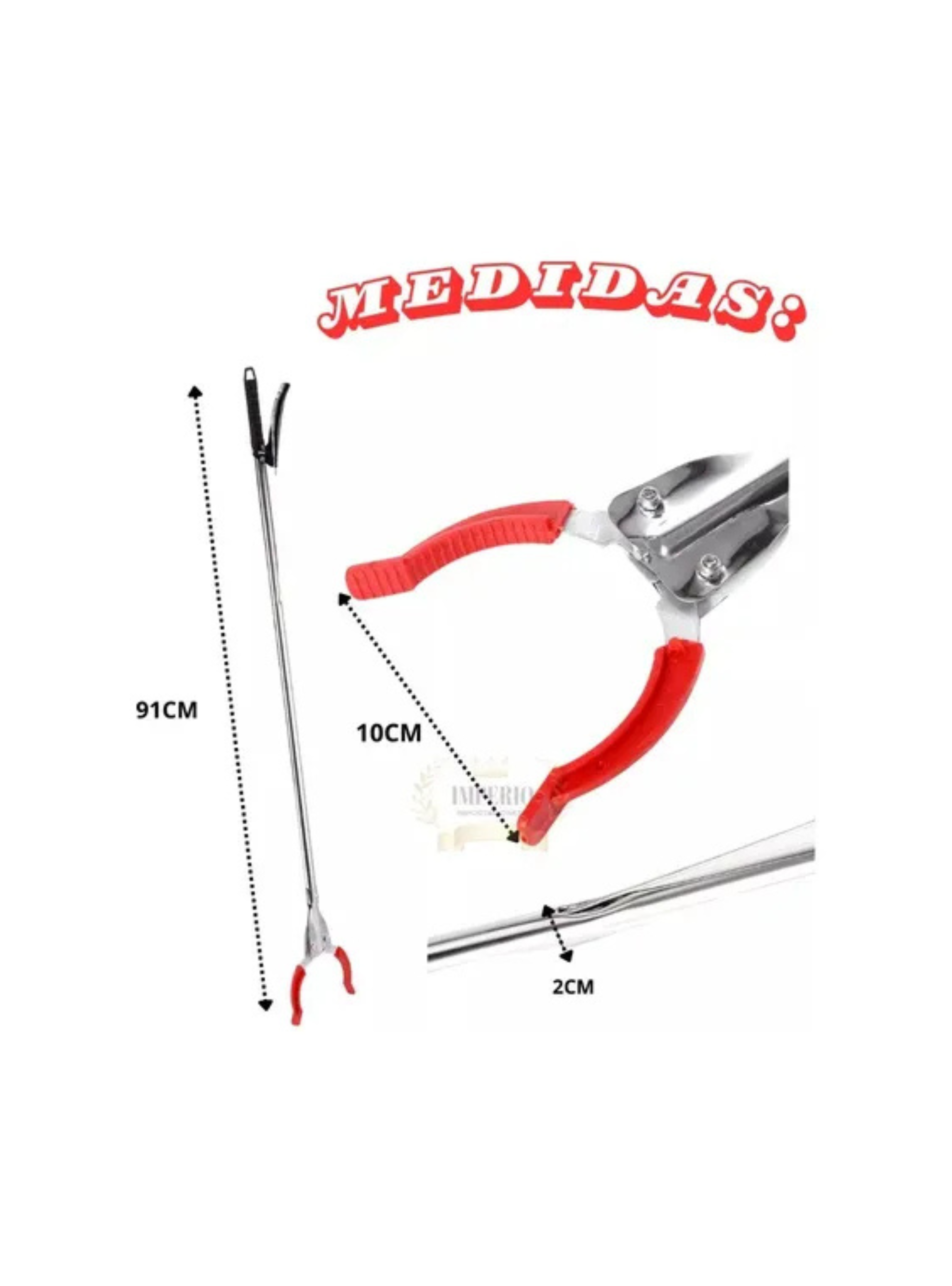 Pinza Garra Recogedor Alcanzador De Objetos Largo Alcance-1