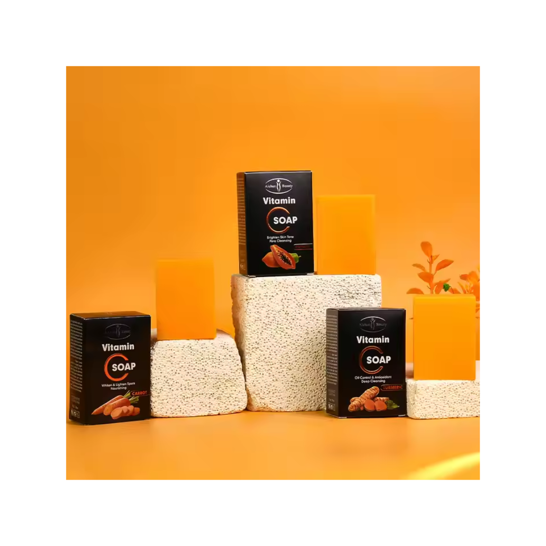 Jabón Vitamin C Extracto de zanahoria 100g-1