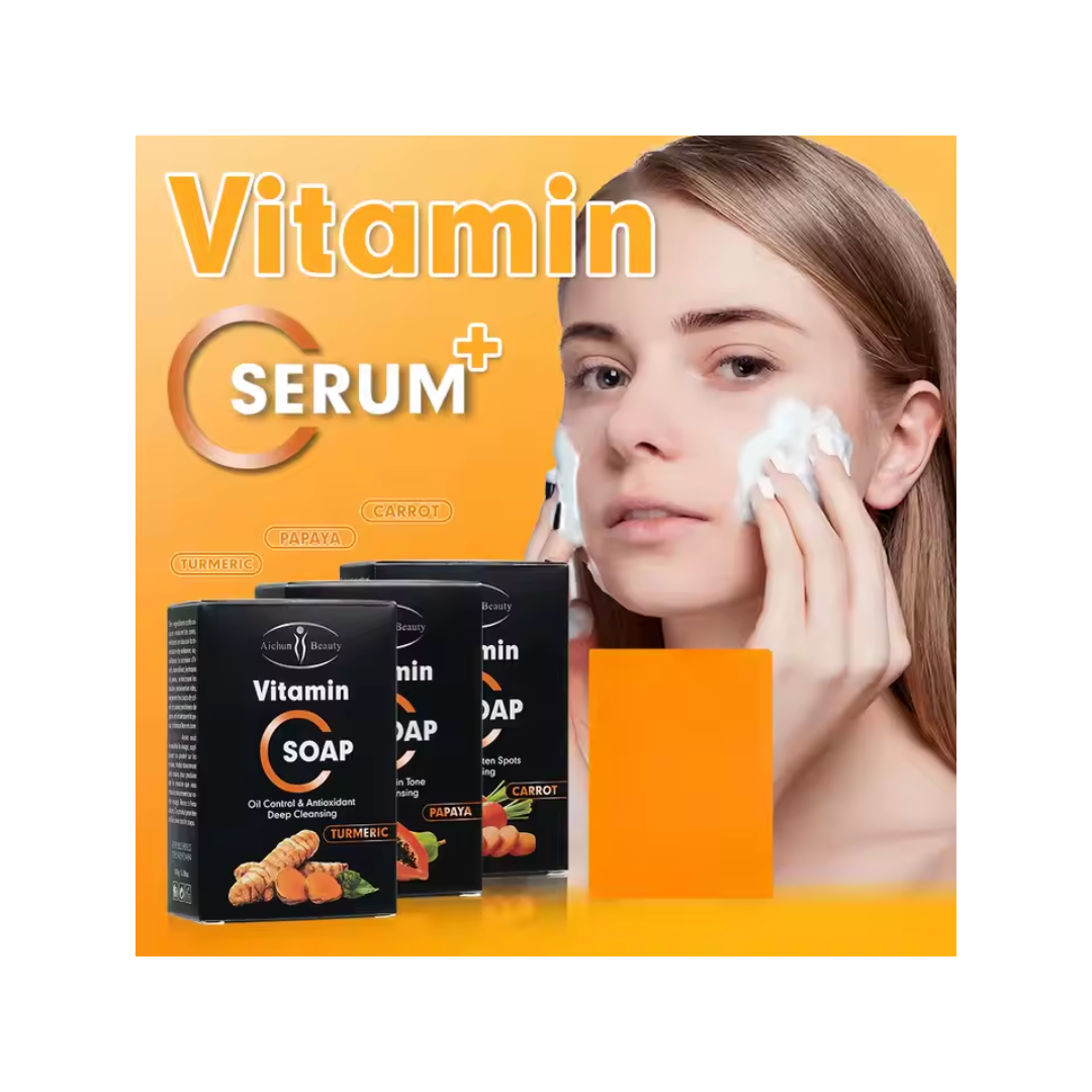 Jabón Vitamin C Extracto de zanahoria 100g-4