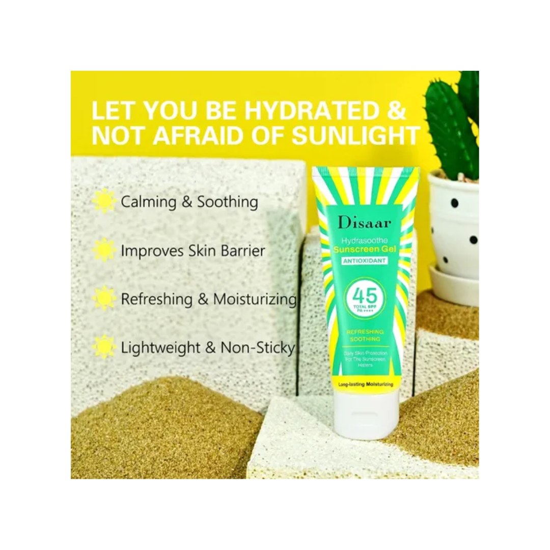 Protector Solar Gel Disaar Cuidado Facial 50g-3