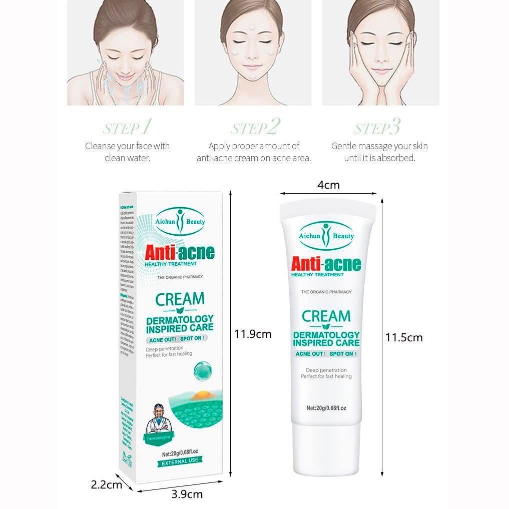 Crema Facial Anti Acné Ácido Salicílico Eficaz -6