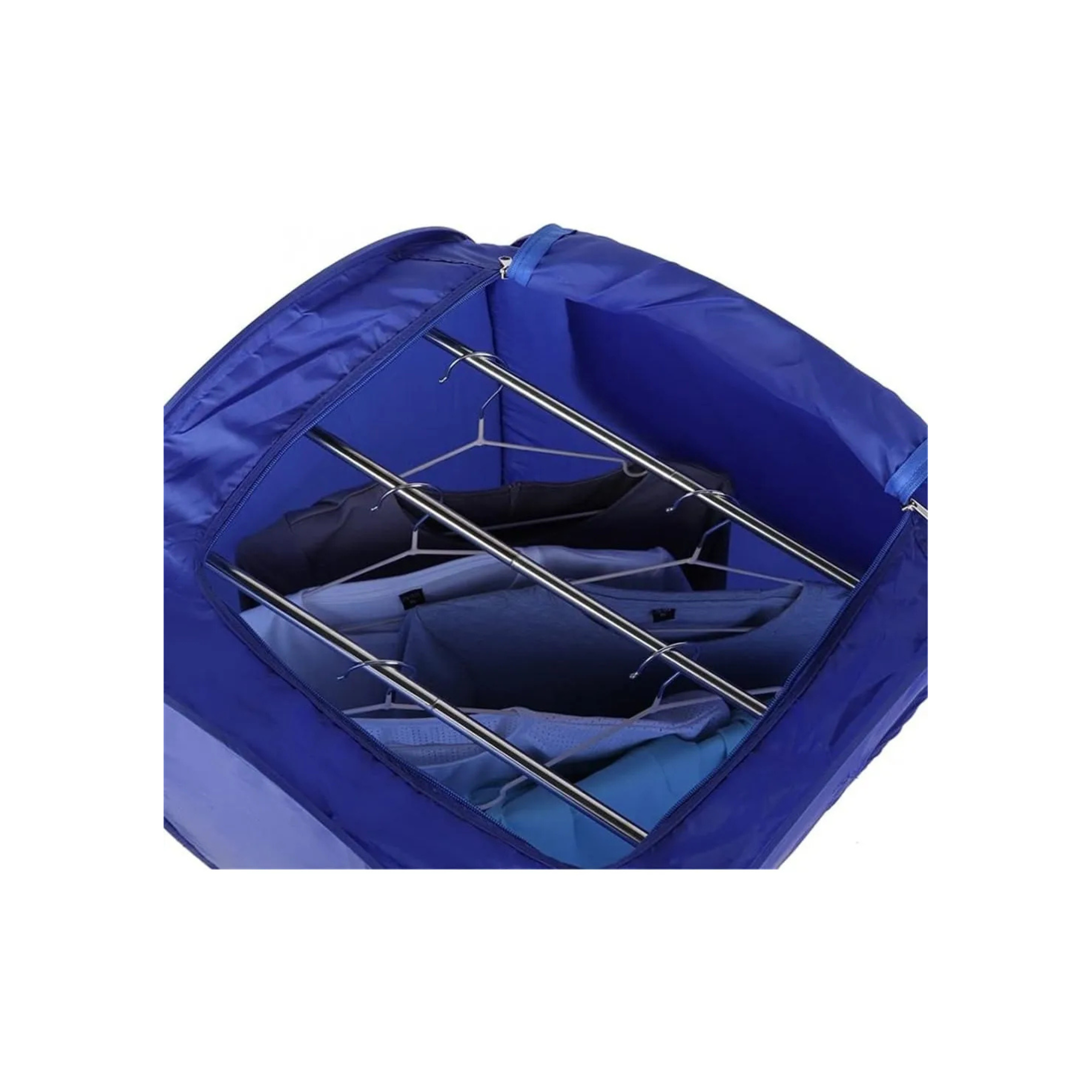 Tendedero Secador Ropa Portatil Secador Ropa Plegable Azul-4