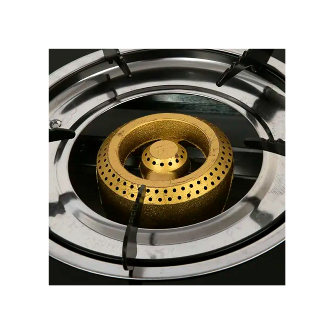 Cocina A Gas Encimera Portátil Vidrio Templado 2 Quemadores-3