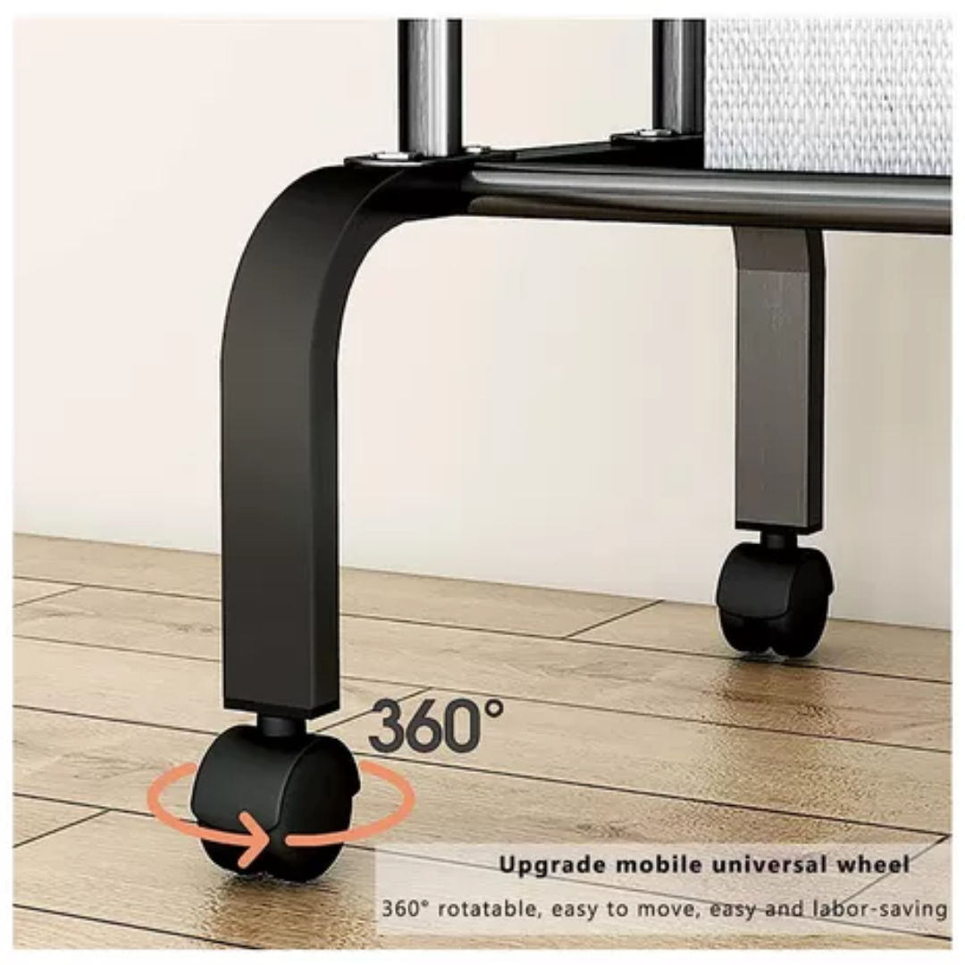 Perchero Colgador De Ropa Doble Metálico Resistente Negro-3