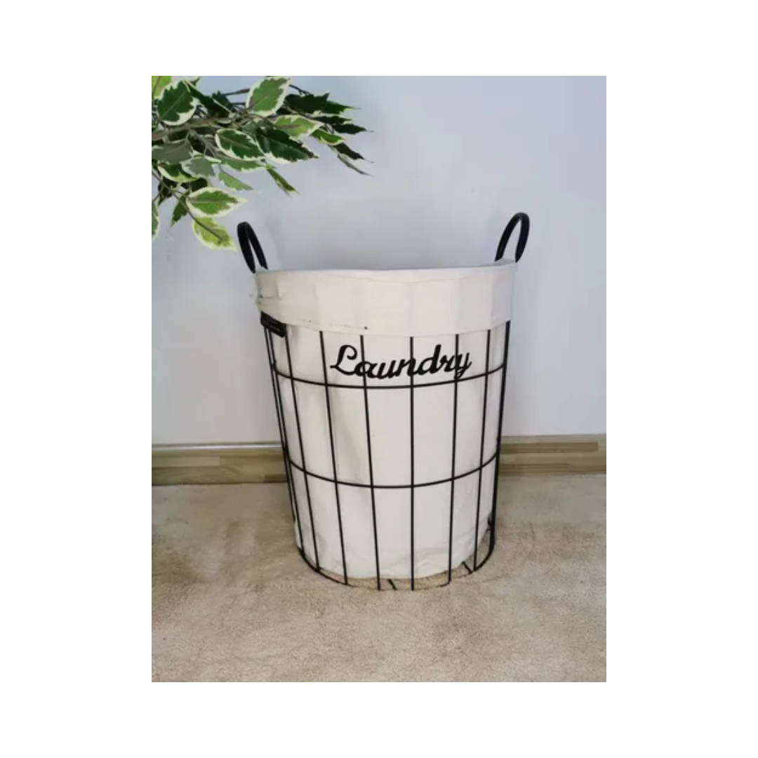 Canasto Organizador Laundry con Rejillas de Aluminio-3