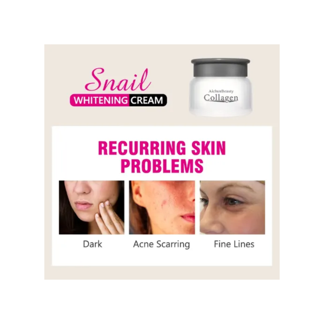 Crema Facial de Caracol Hidratante Efecto Blanqueador-3