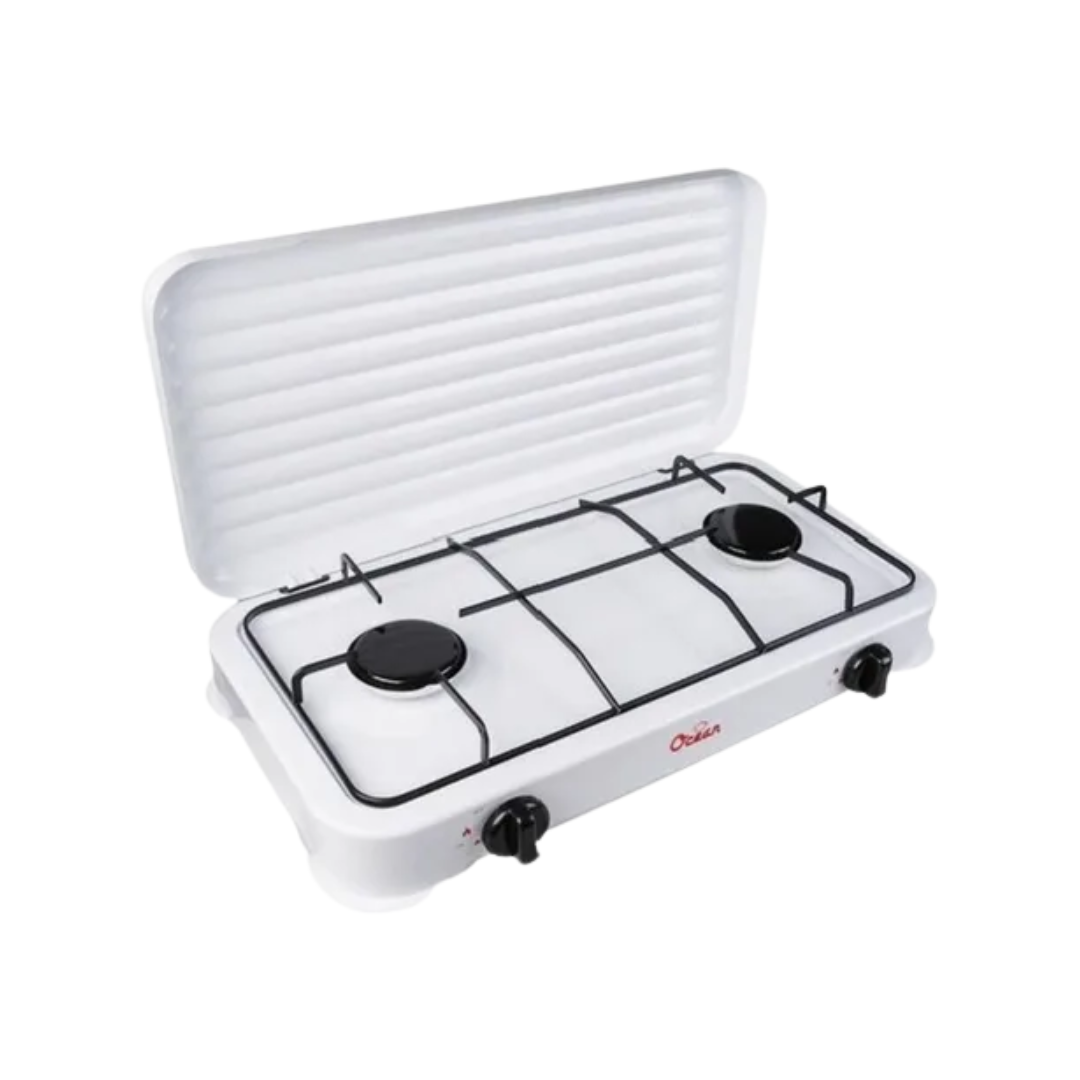 Cocina a Gas de 2 Hornallas con Tapa – Encimera-0