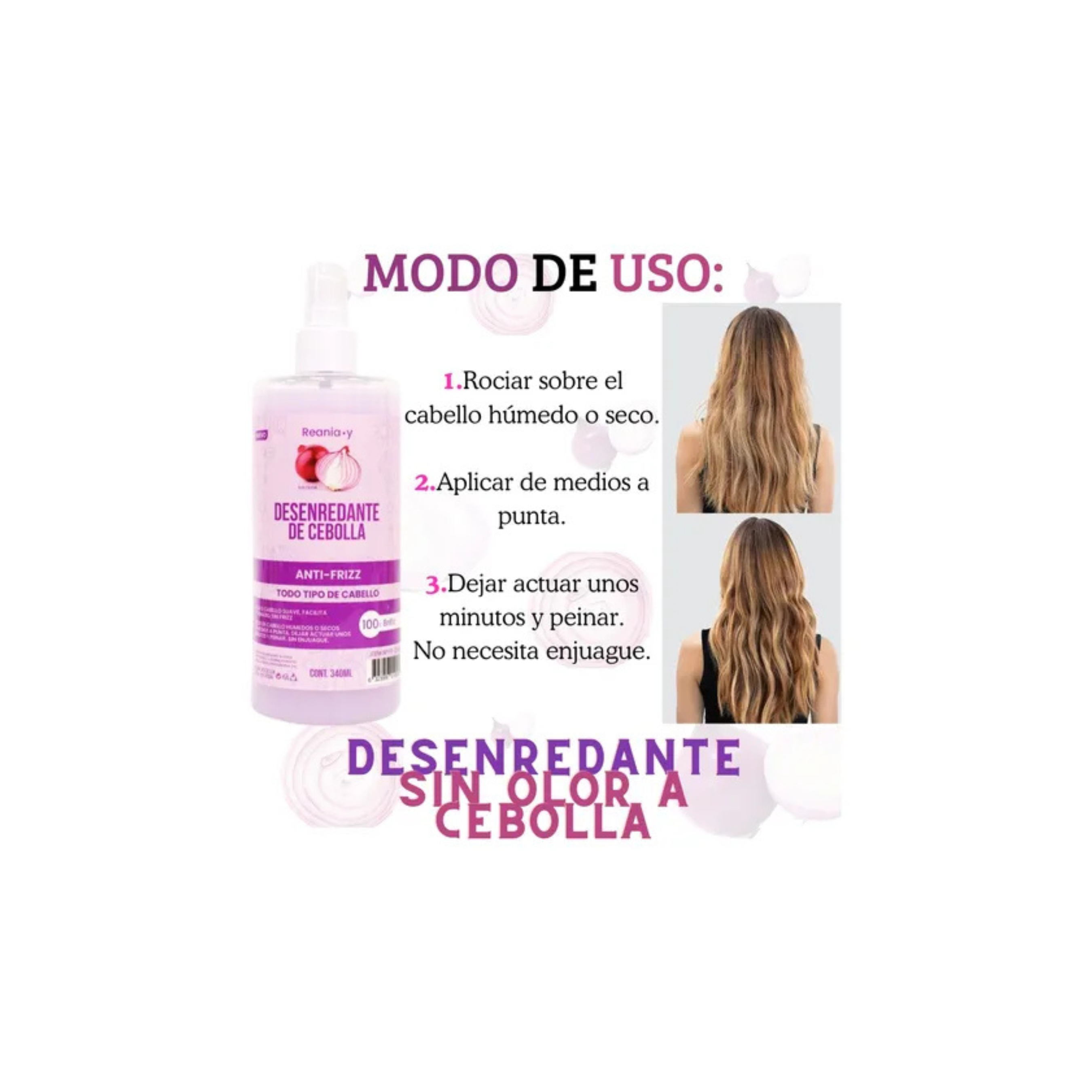 Shampoo Kit De Cebolla Crecimiento Capilar Anticaida Hidrata-4