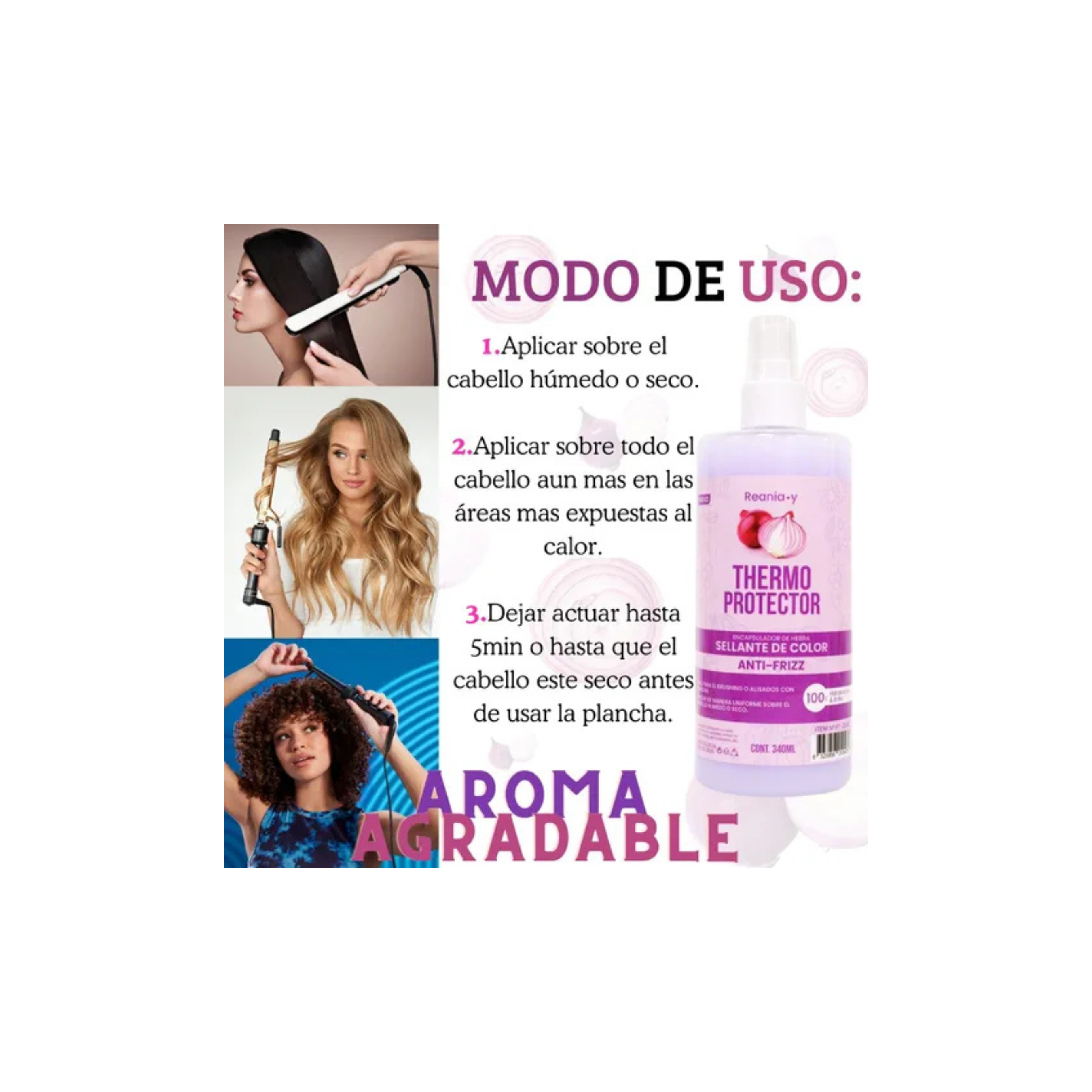 Shampoo Kit De Cebolla Crecimiento Capilar Anticaida Hidrata-5