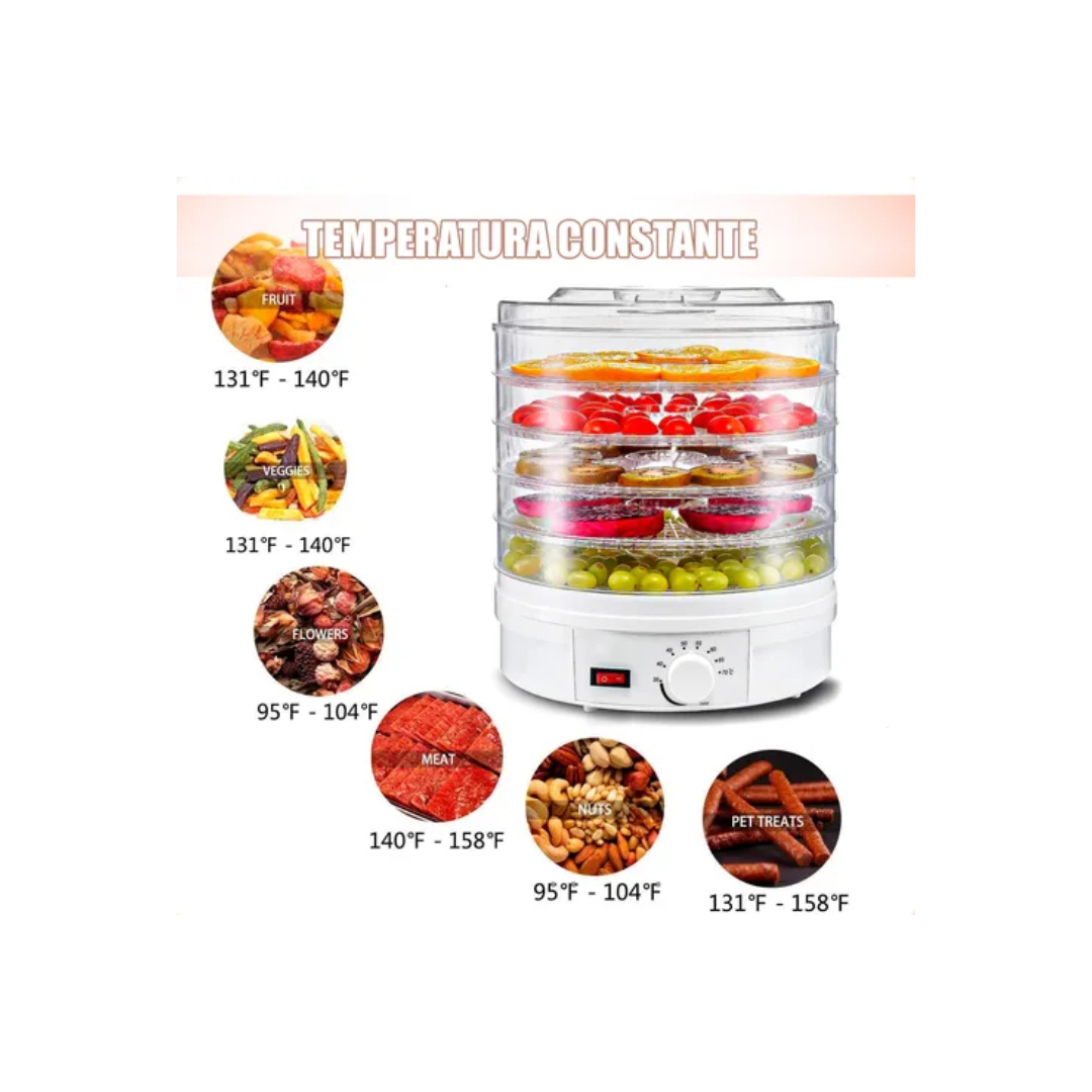 Deshidratadora de Alimentos y Frutas Eléctrica 350W-5