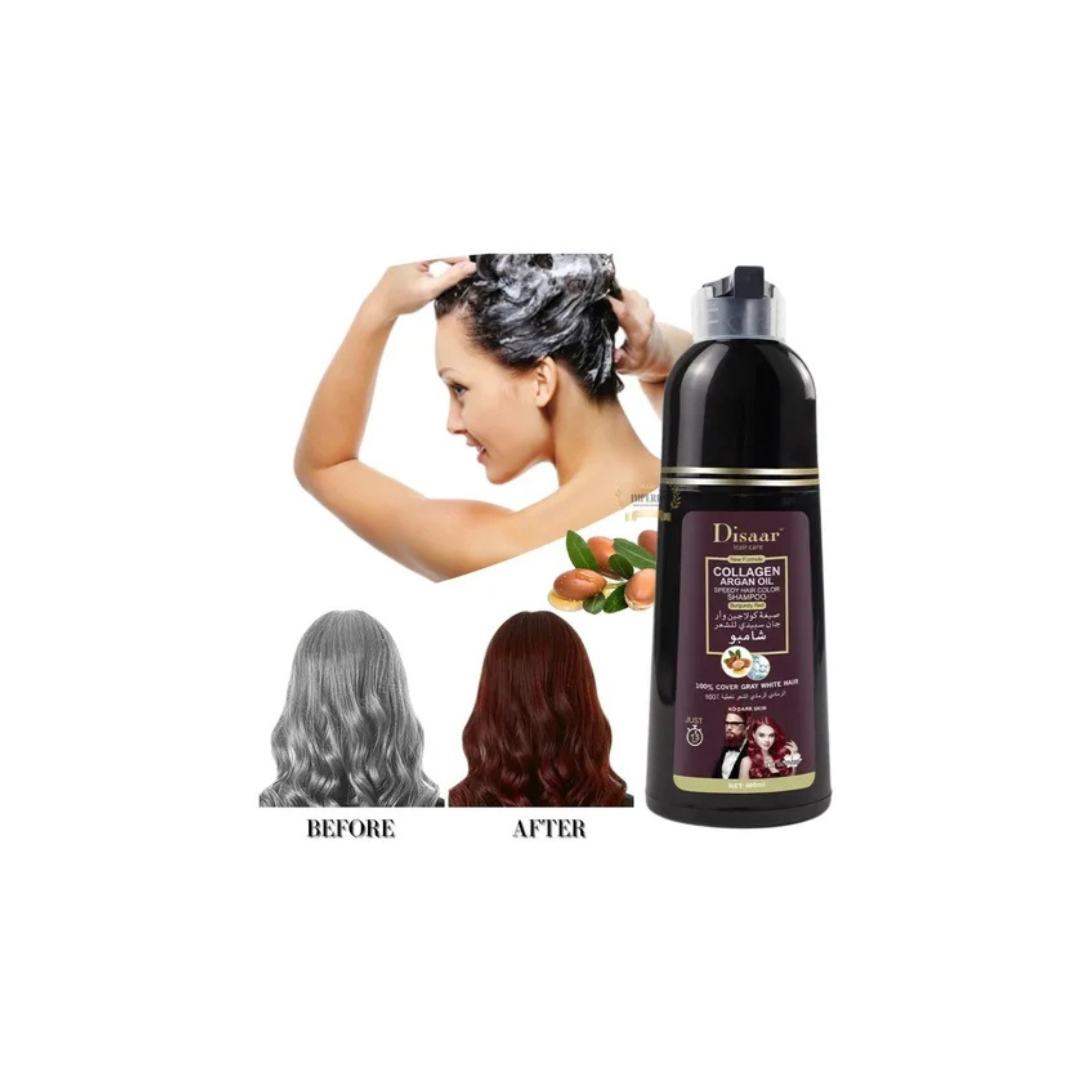 Champú Tinte Cubre Canas Argán 400 Ml-2