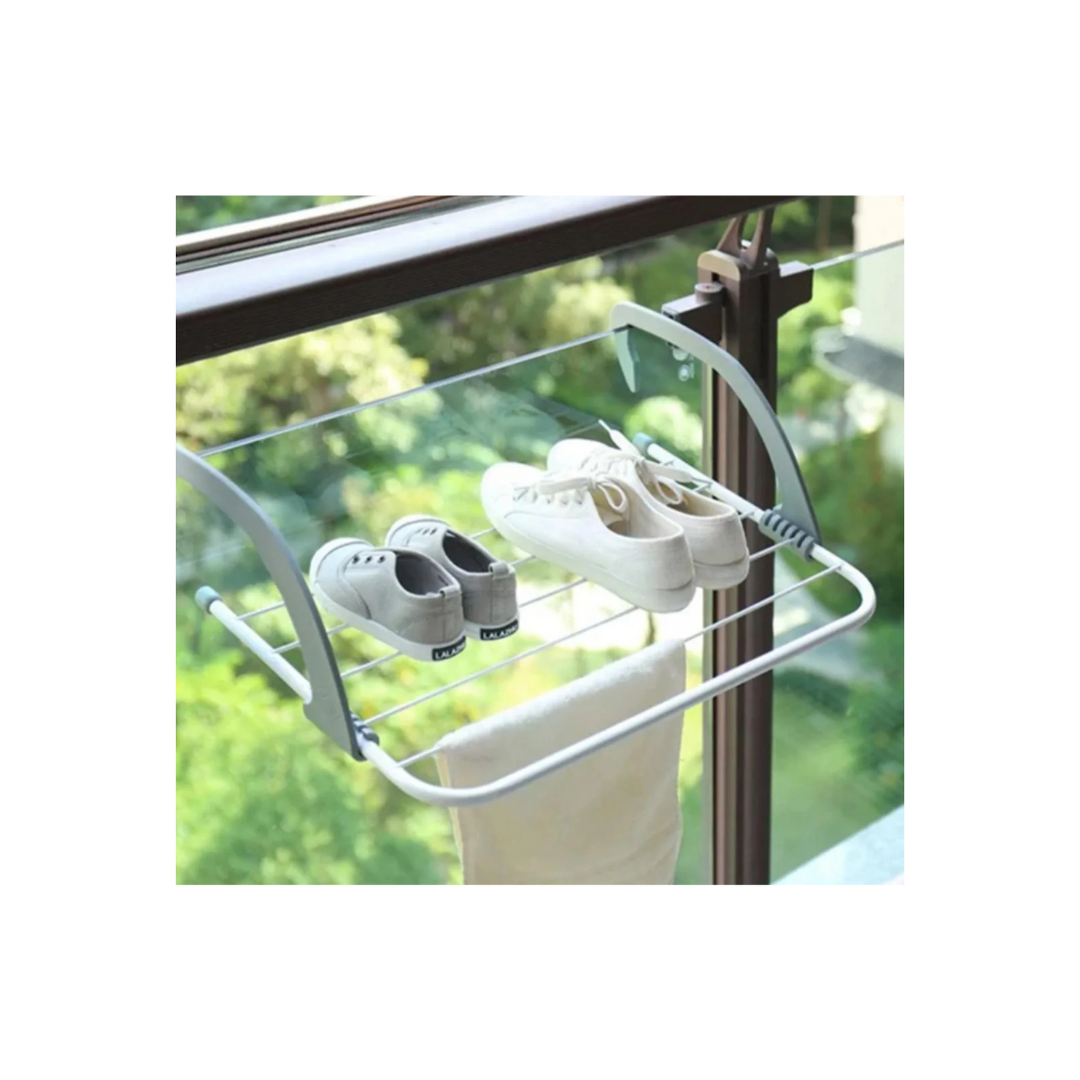 Tendedero Secador De Ropa Plegable Colgador Para Balcón-4