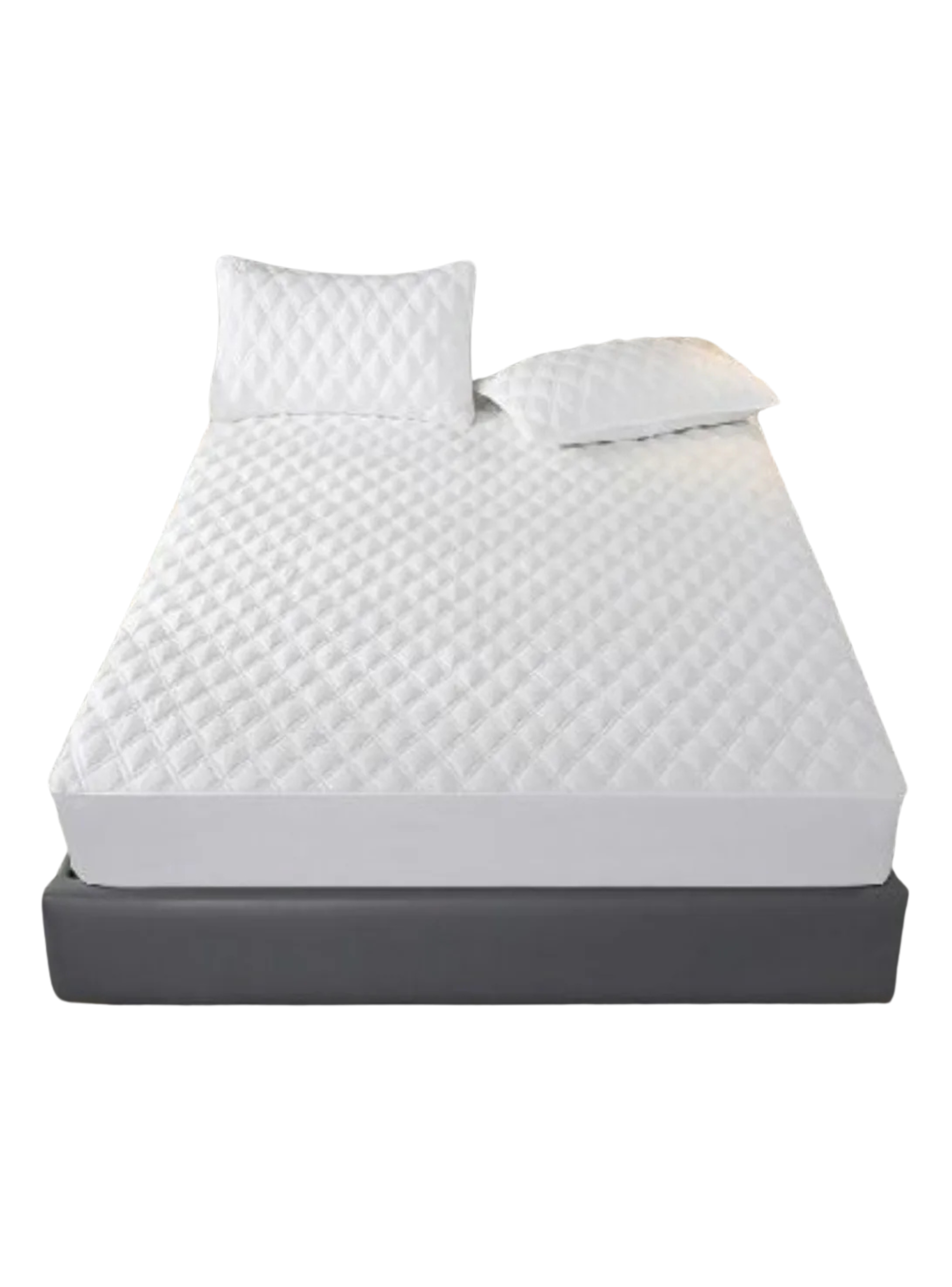 Cubre Colchon Protector Impermeable King + 2 Fundas-0