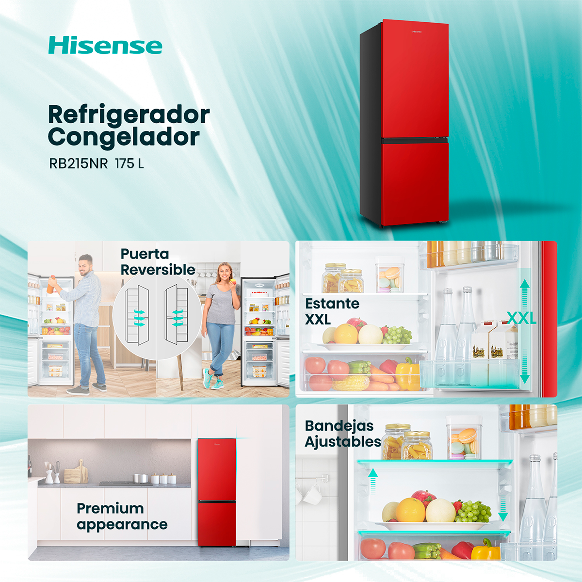 Bottom Freezer 175Lt Fr o Directo RB215NR-2
