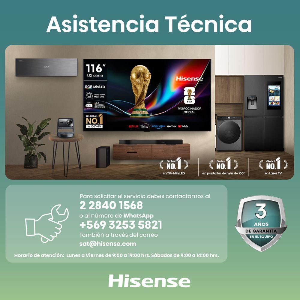 Aire Acondicionado Hisense Hi Vida 12000BTU R32 Inverter WiFi AS 12UW4RLRKA-5