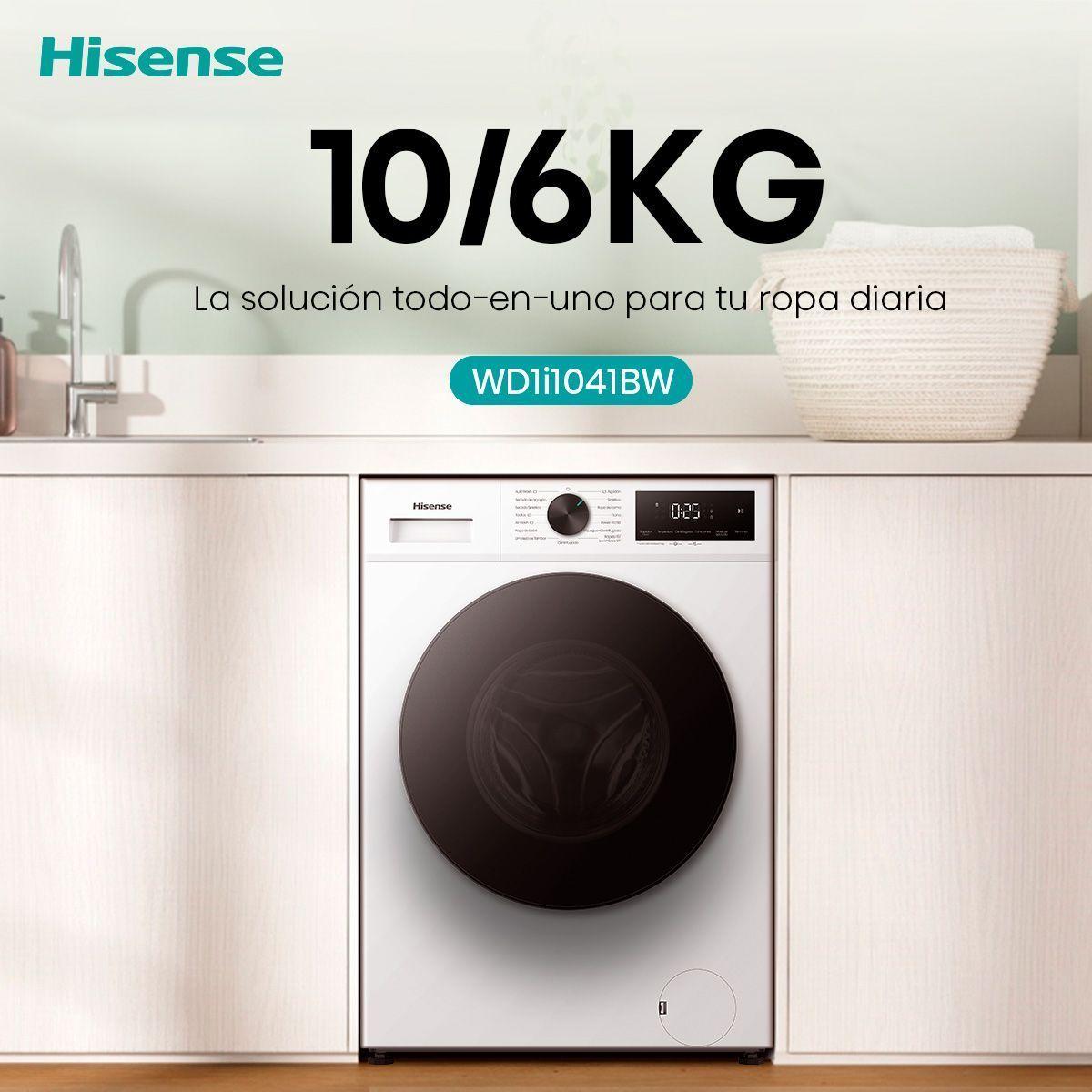 Lavadora Secadora Carga Frontal 10 6Kg WD1i1041BW-8