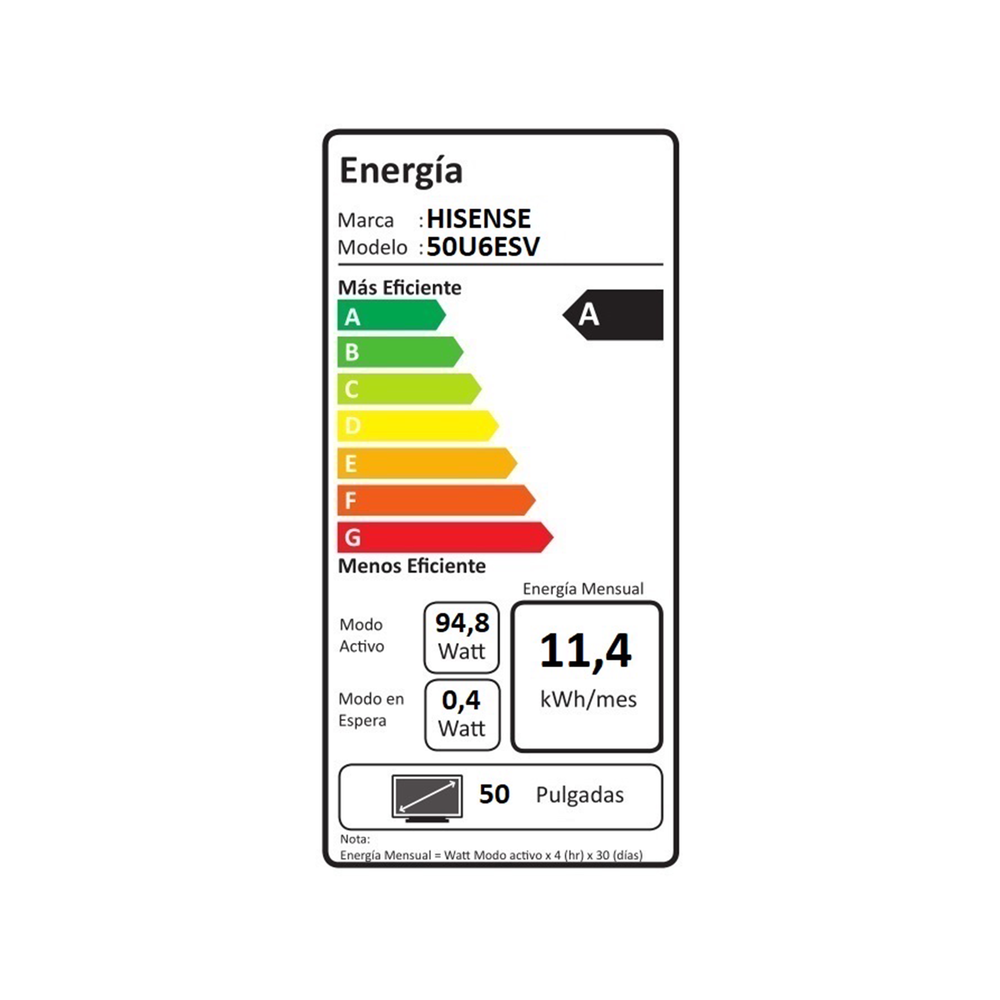 SMART TV 50 MINI LED 4K 50U6ESV-9