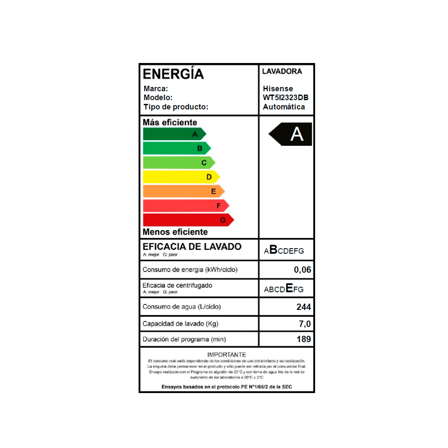 Lavadora Carga Superior 23Kg WT5I2323DB-5