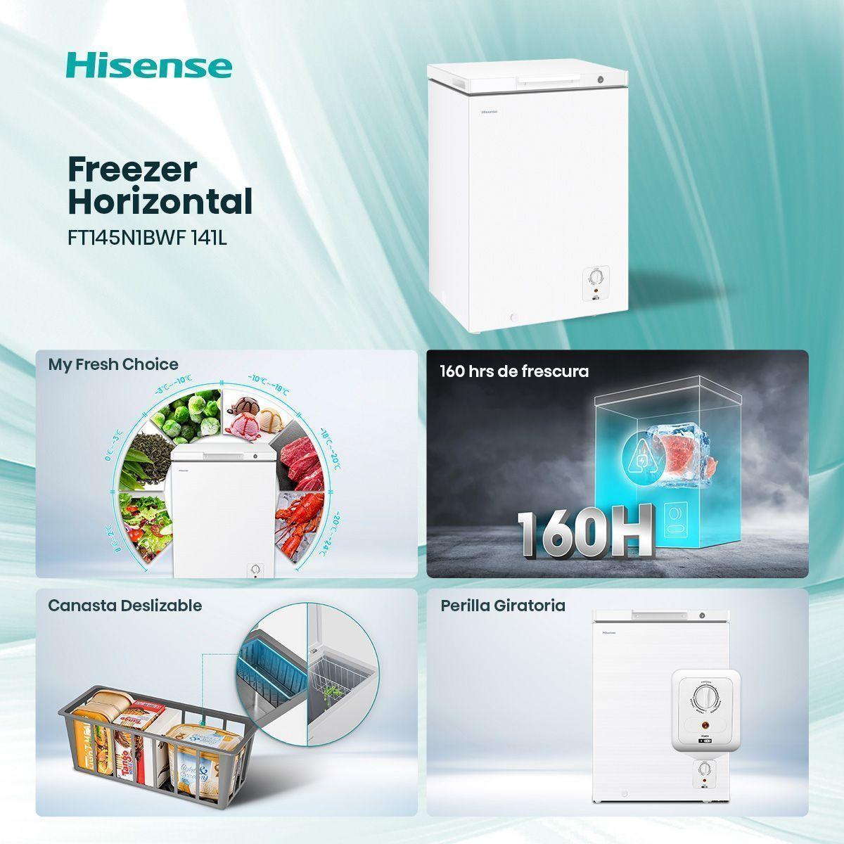 Freezer Horizontal 141 Lts Frio Directo FT145N1BWF-2
