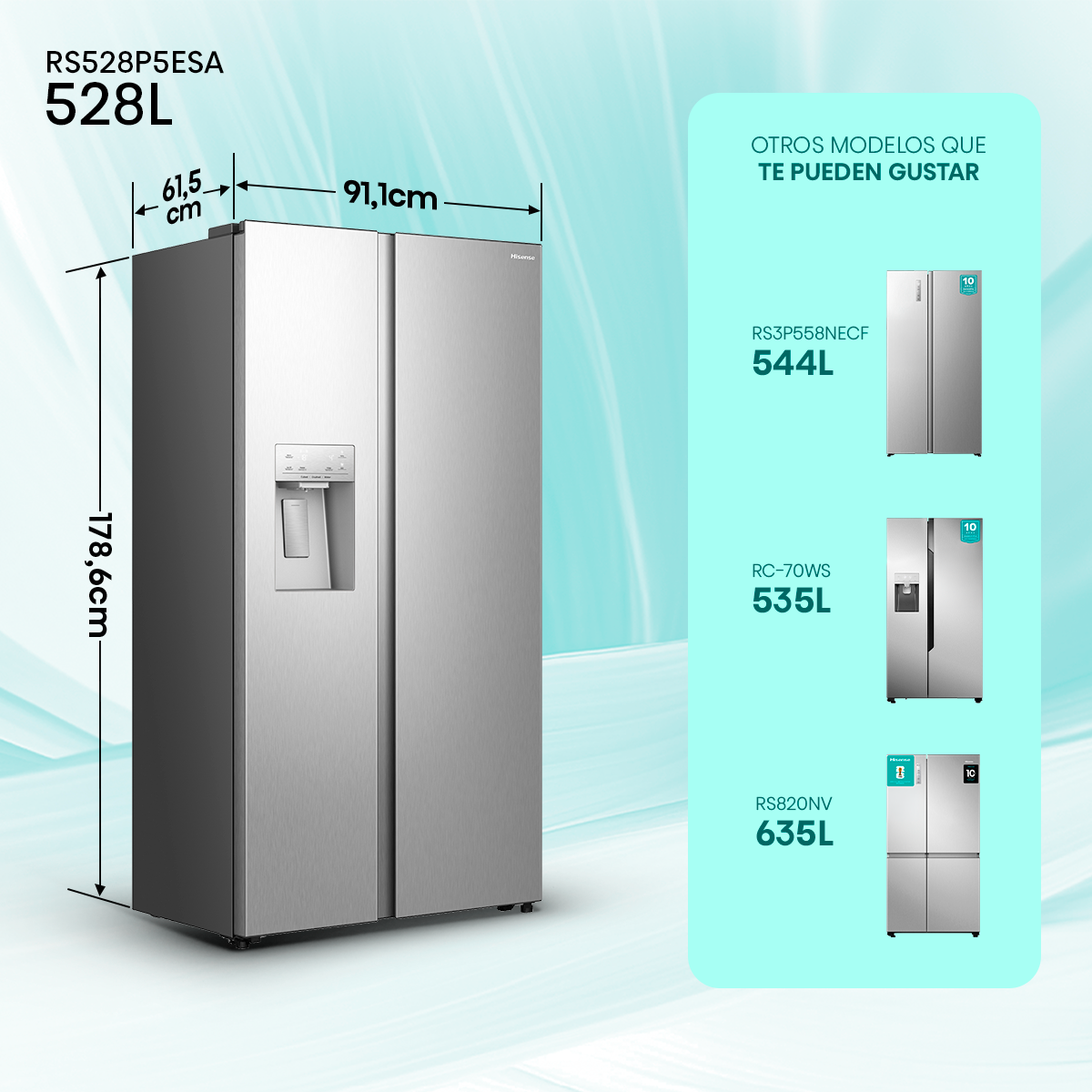 Side By Side528LtNo FrostRS528P5ESA-1