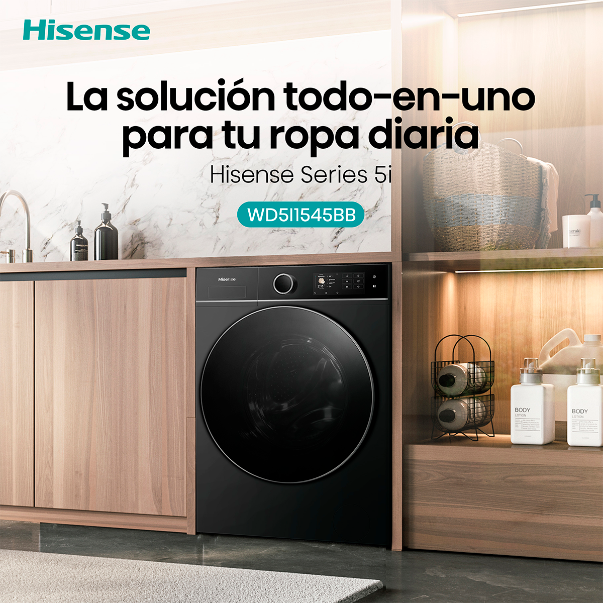 Lavadora Secadora Carga Frontal 15 10Kg WD5I1545BB-6