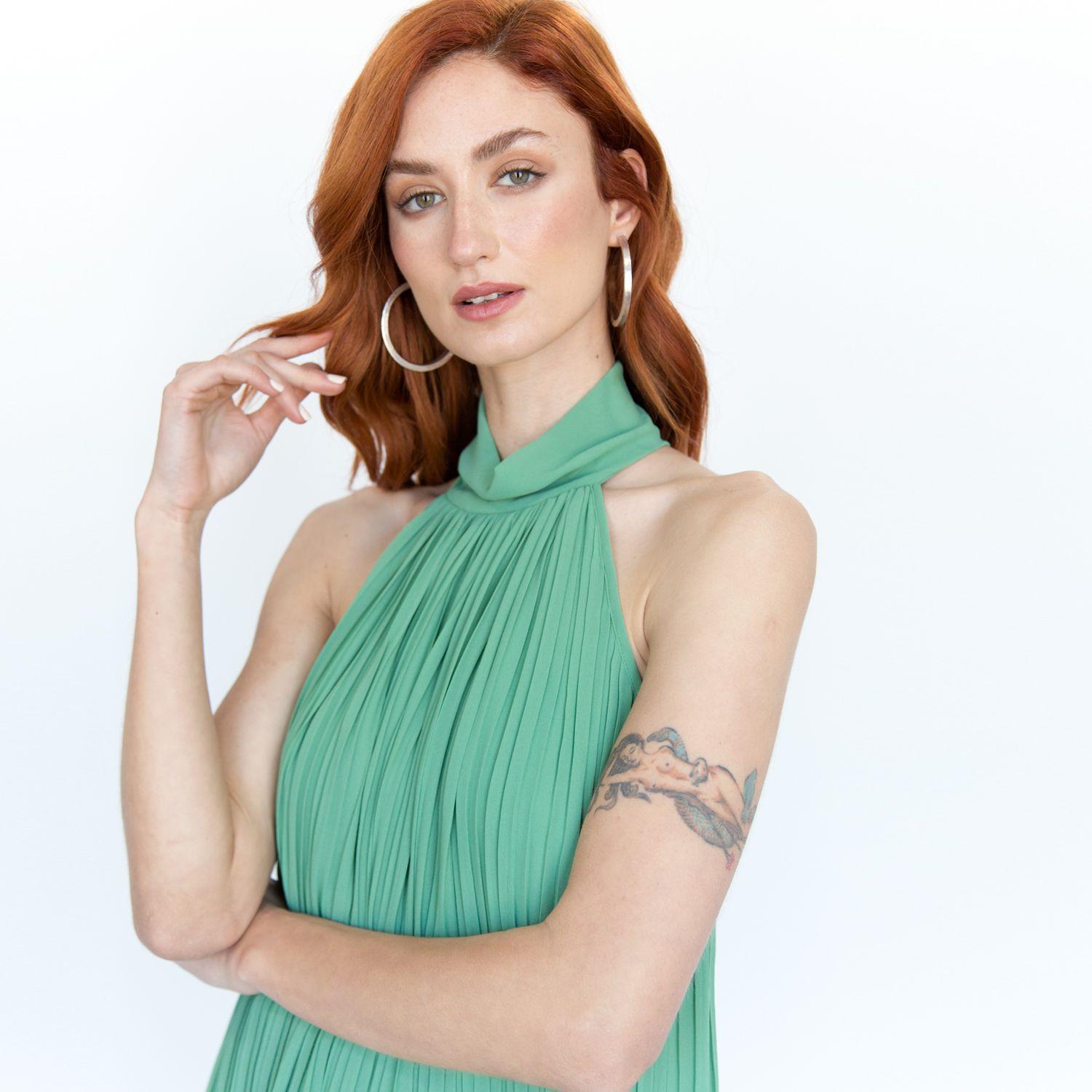 Vestido Halter Bradley Verde Racaventura-2