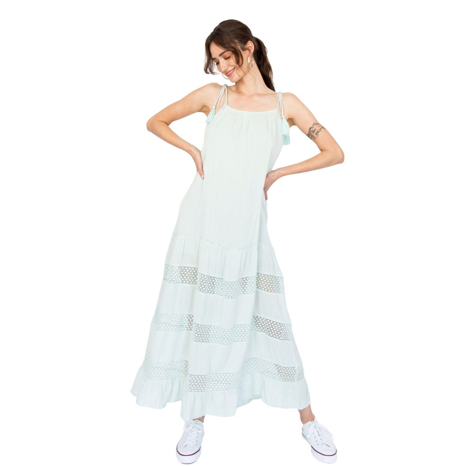 Vestido Ruedo Macrame Matt Menta Racaventura-0