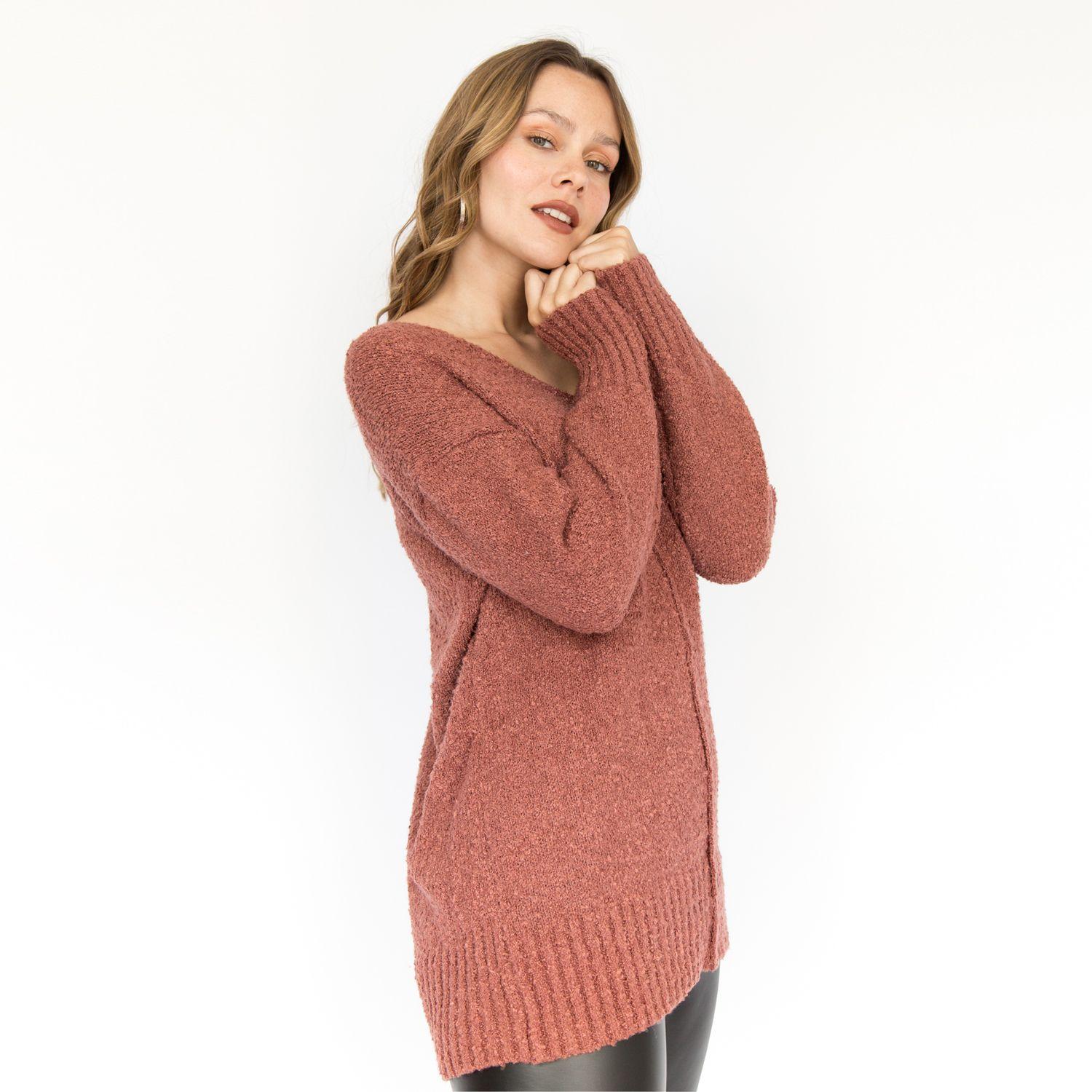 Sweater Cuello V Mathilde Burdeo Racaventura-2
