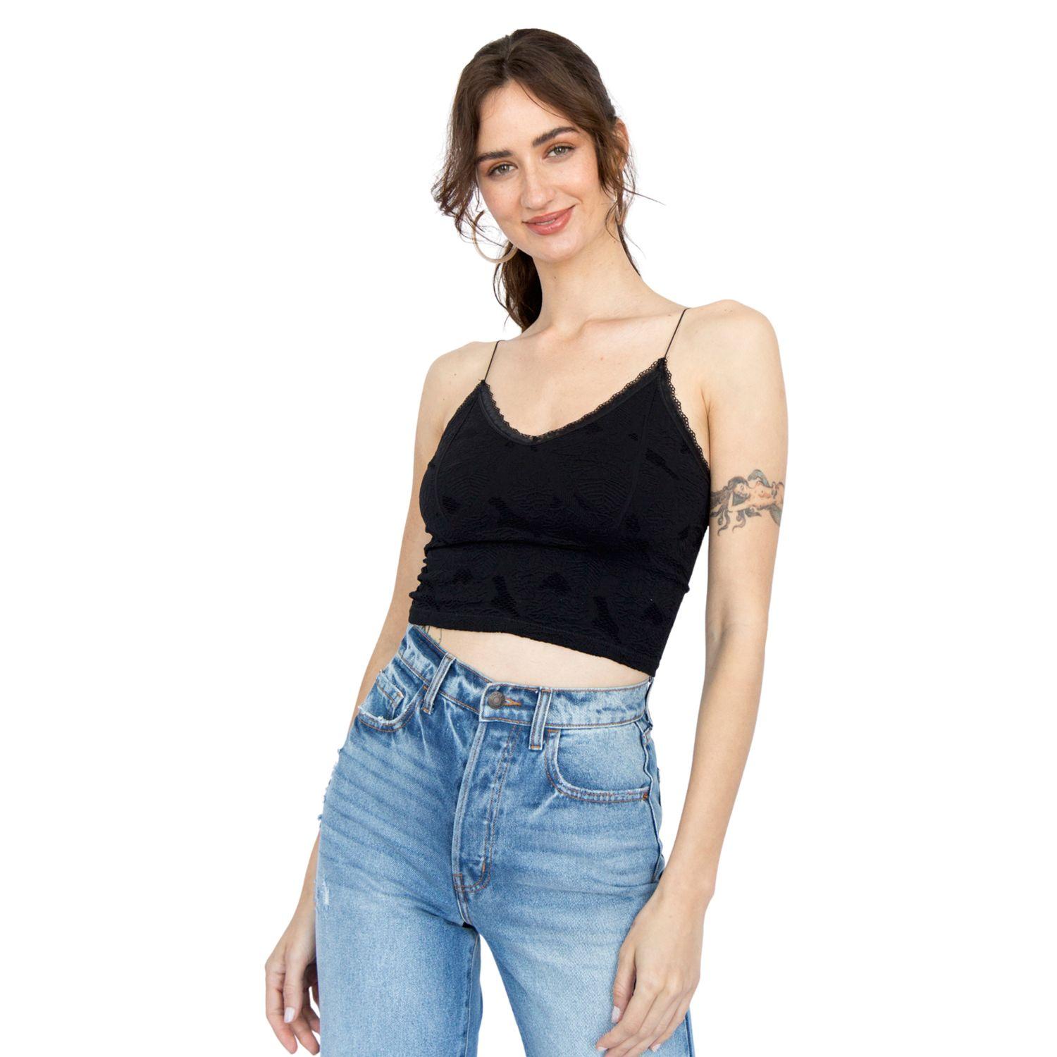 Polera Crochet Huston Negro Racaventura-0