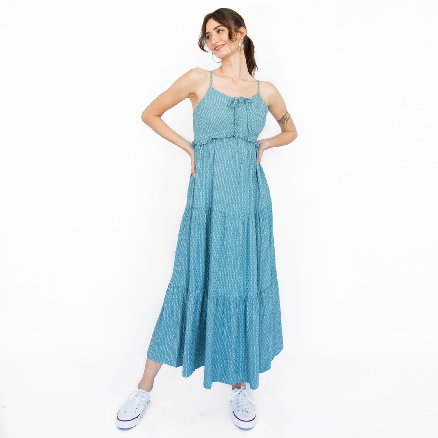 Vestido Amarre Escote Kristi Verde Racaventura-1